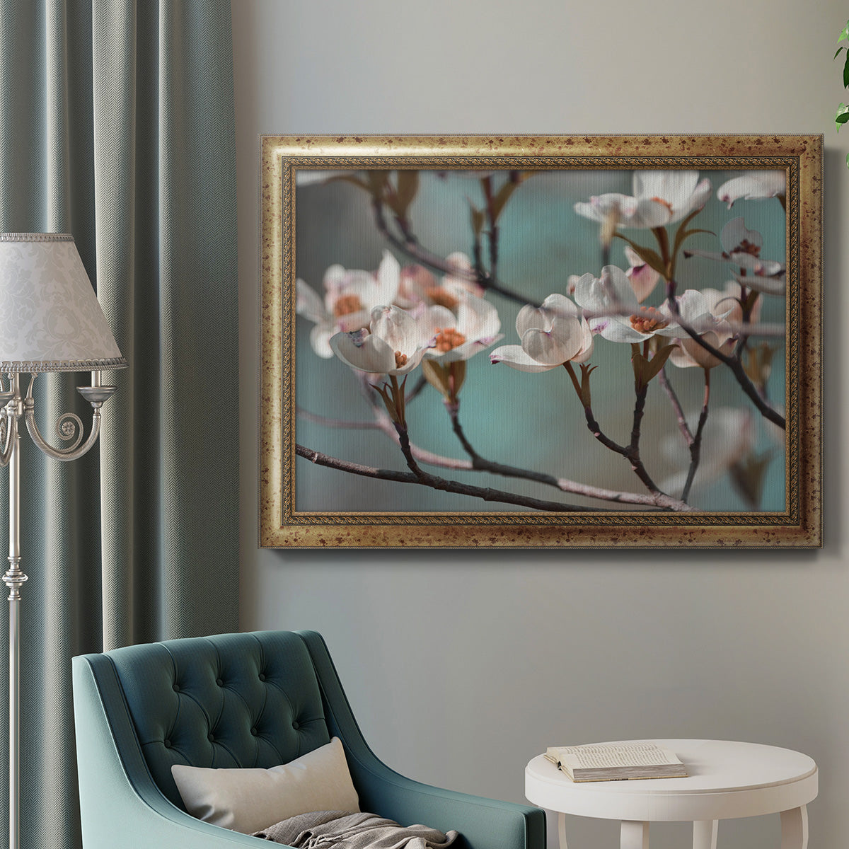 Dogwood Spring IV Premium Framed Canvas- Ready to Hang