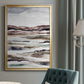 Muted Earth Layers II - Modern Framed Canvas Print