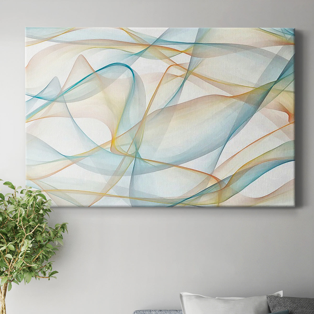 Curves and Waves V - Canvas Art Print