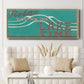 Cabin Life Collection H - Floater Framed Canvas Print