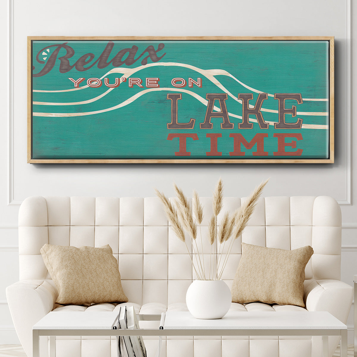 Cabin Life Collection H - Floater Framed Canvas Print