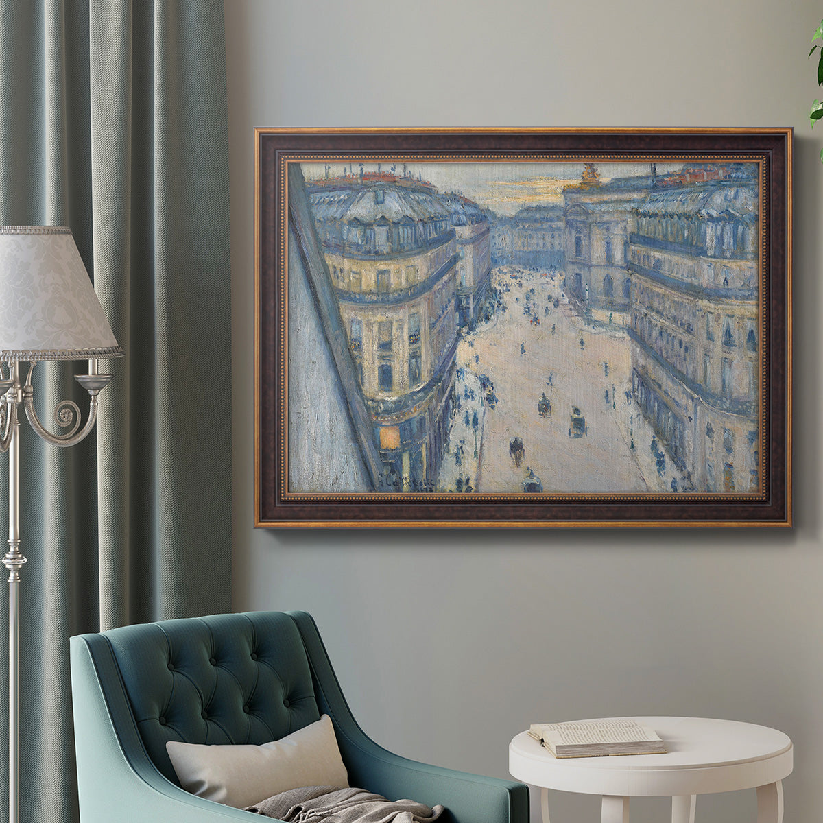 Halévy Street, View from the Seventh Floor - Ornate Framed Canvas Print