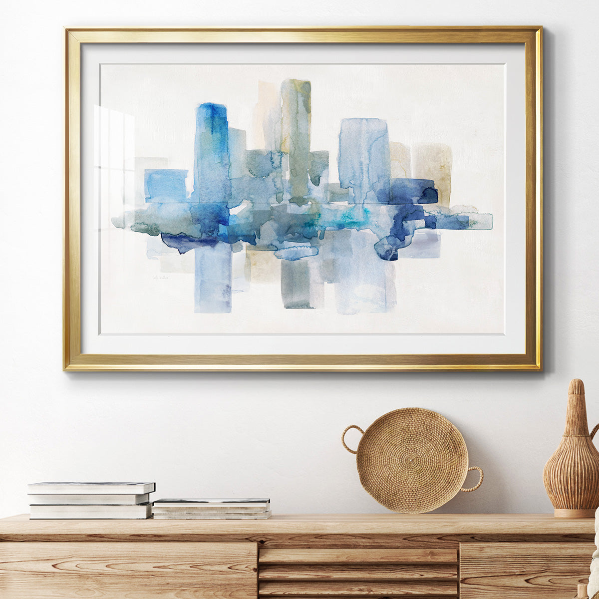 Soft Skyline II Premium Framed Print - Ready to Hang