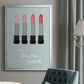 Flawless Lipstick - Modern Framed Canvas Print