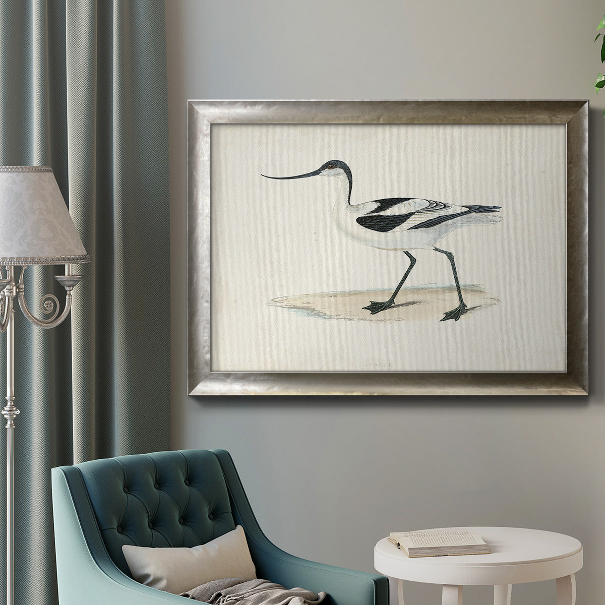 Morris Sandpipers IV Premium Framed Canvas- Ready to Hang