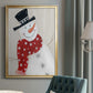 Festive Snowman I - Modern Framed Canvas Print