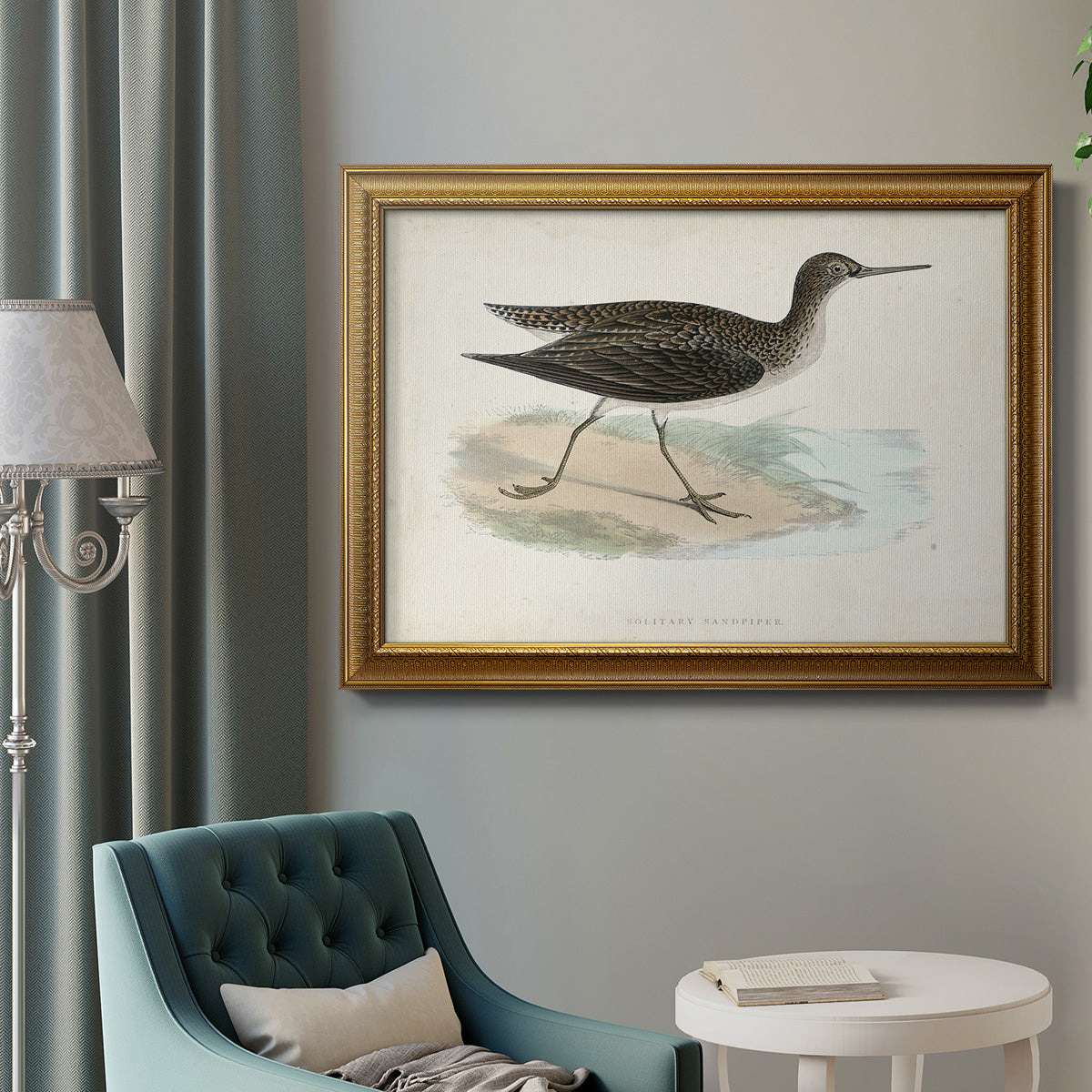 Morris Sandpipers VII Premium Framed Canvas- Ready to Hang