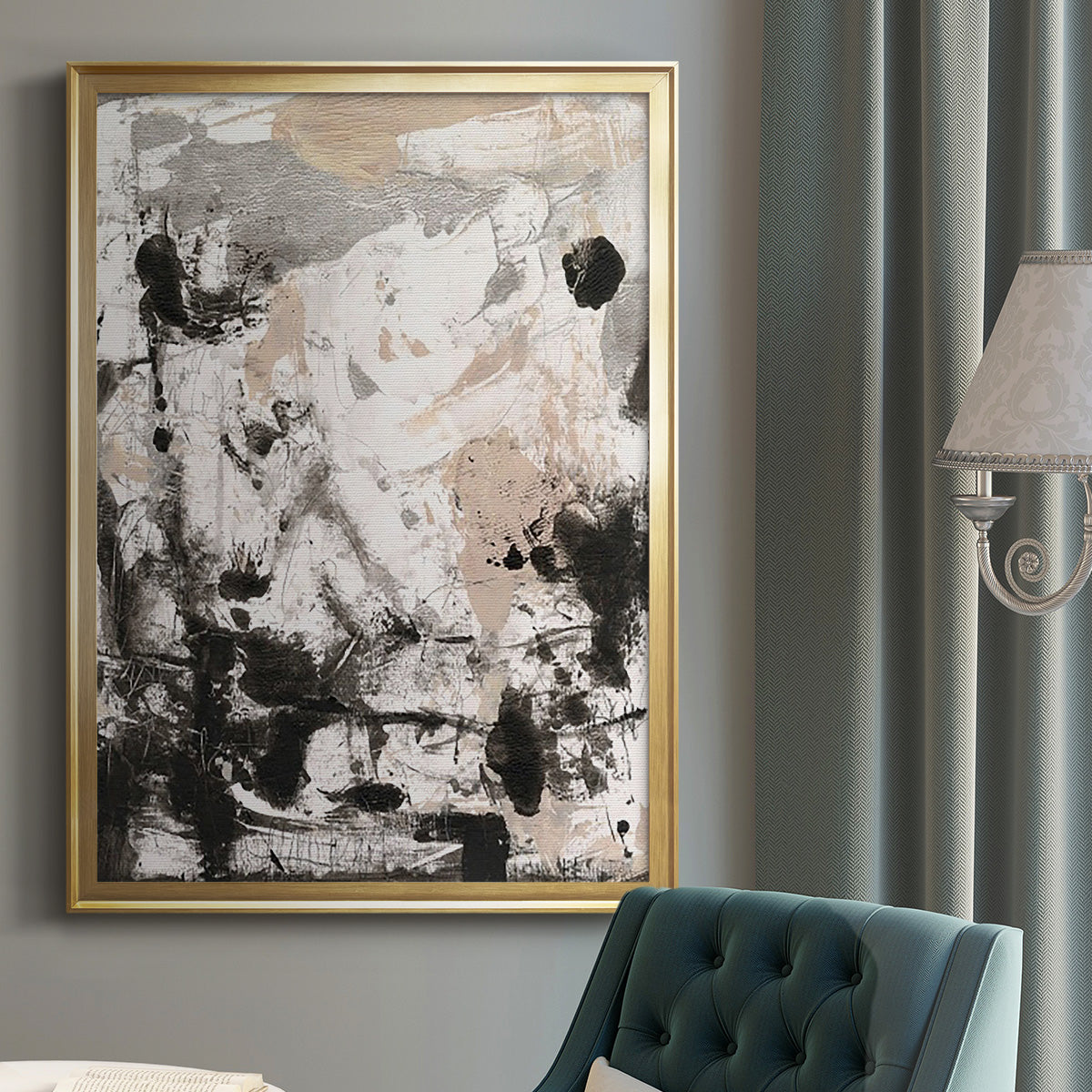 Disarray I - Modern Framed Canvas Print