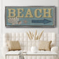 Shoreline Signs III - Floater Framed Canvas Print