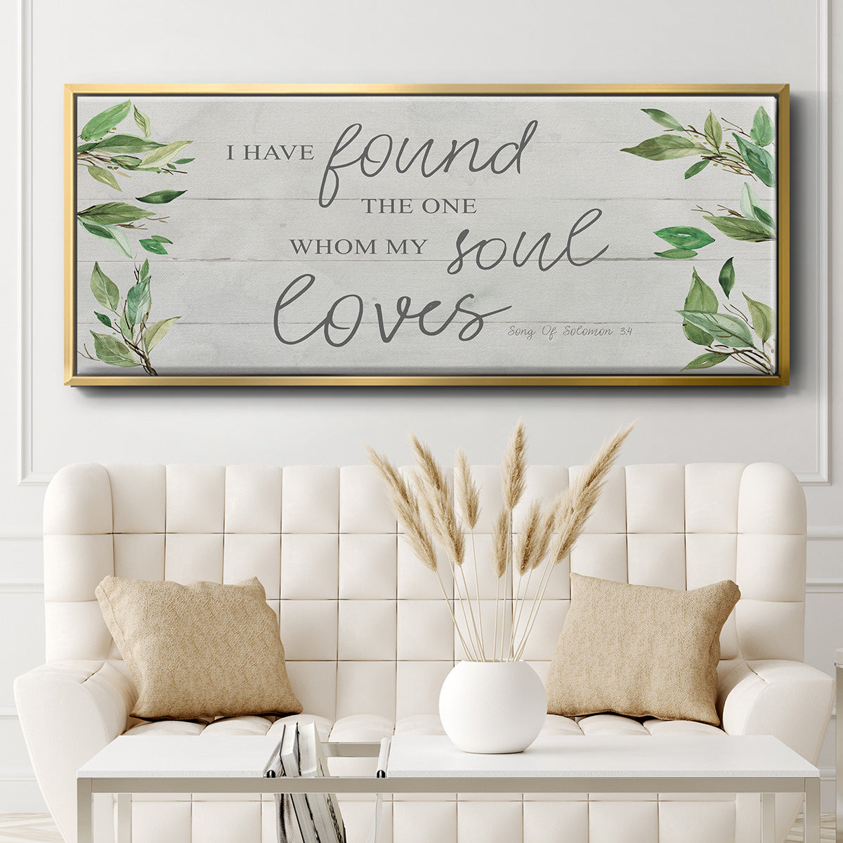 Soul Loves - Floater Framed Canvas Print