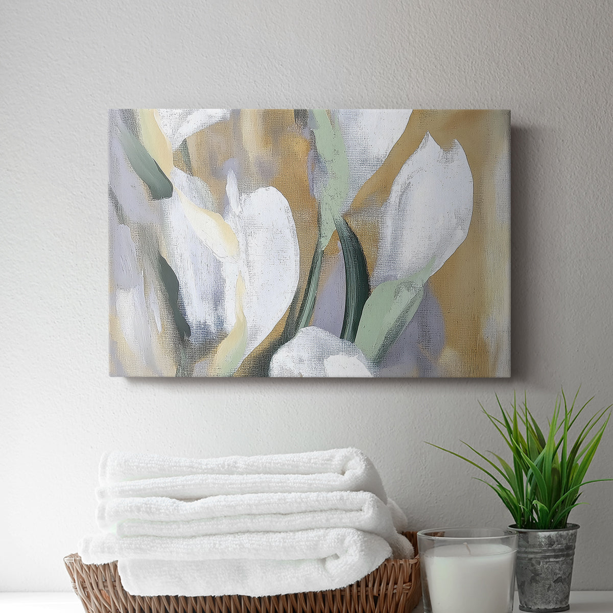Floral Watercolor LV - Canvas Art Print