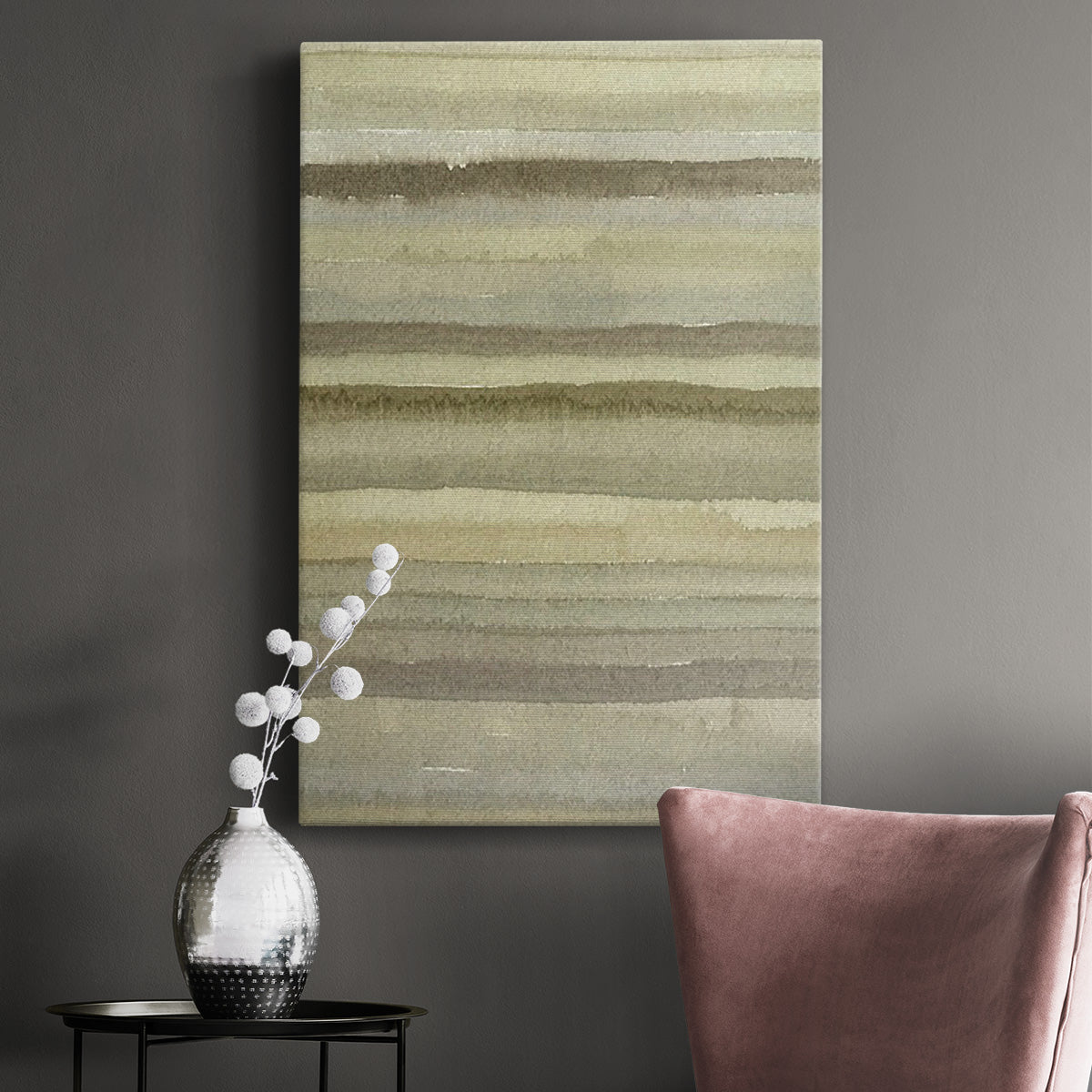 Lines in Neutral II - Canvas Art Print