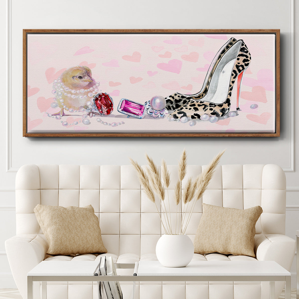Cute Couture Collection D - Floater Framed Canvas Print