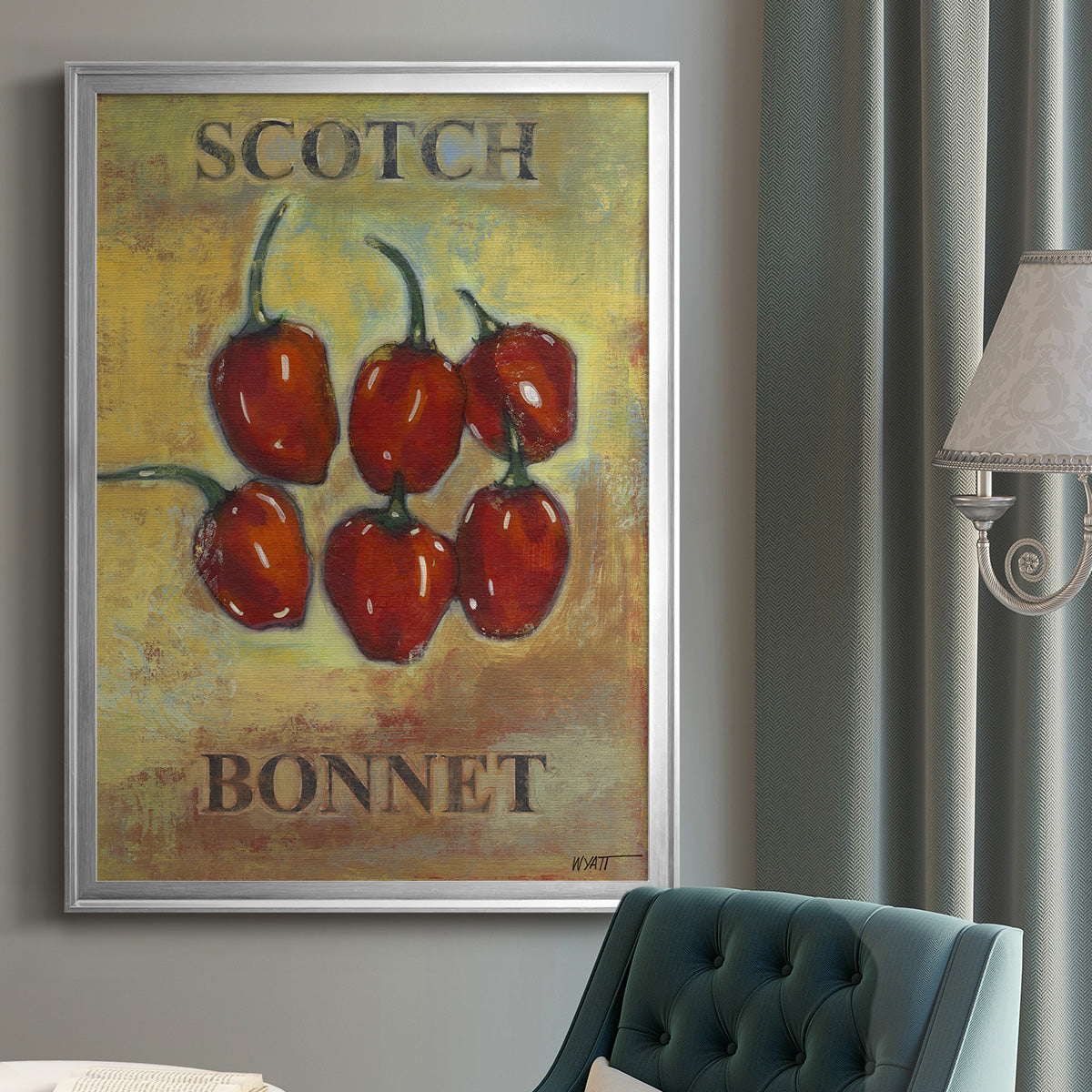 Scotch Bonnet - Modern Framed Canvas Print