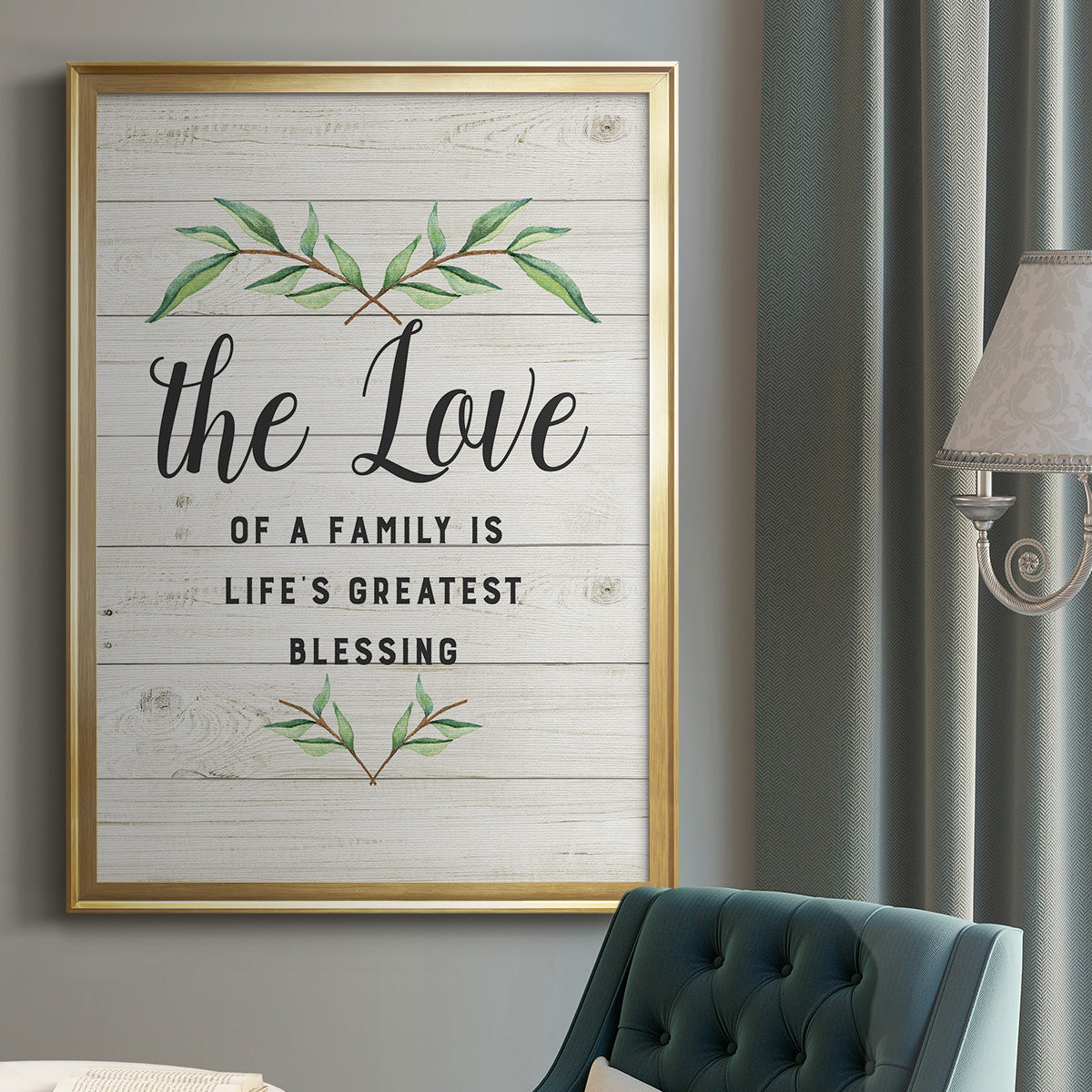 Love of a Family - Modern Framed Canvas Print