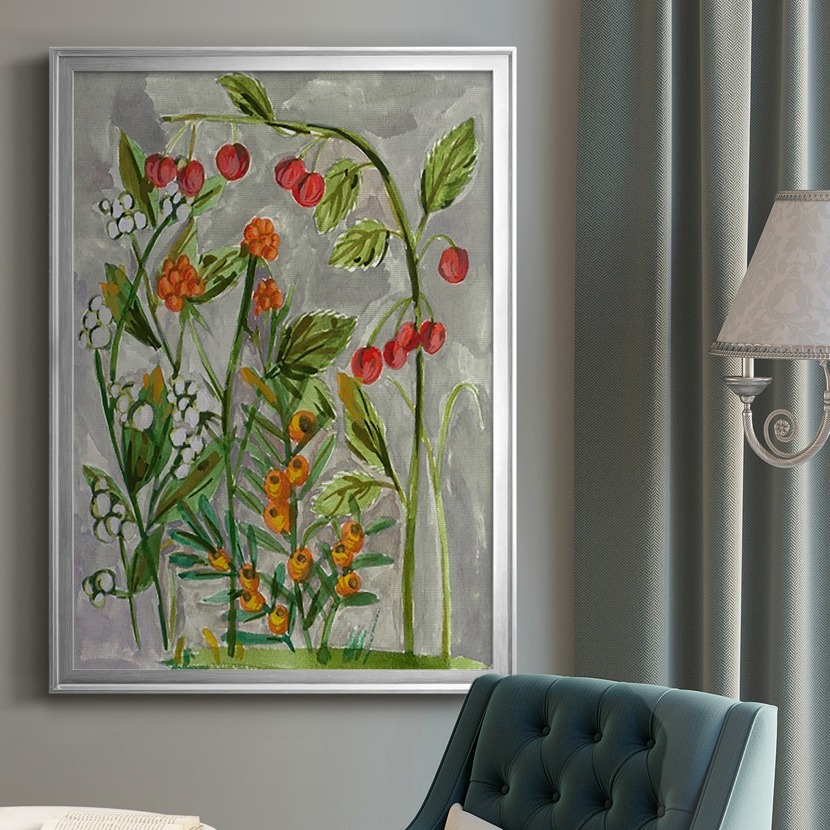 Dear Nature I - Modern Framed Canvas Print