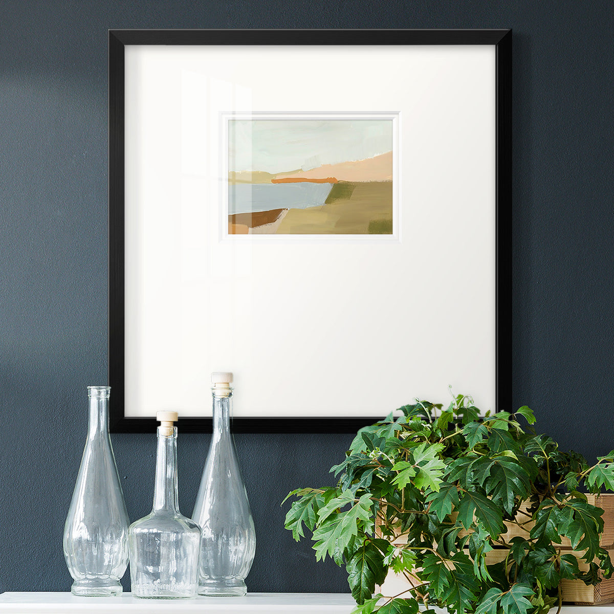 Stacked Landscape I Premium Framed Print Double Matboard