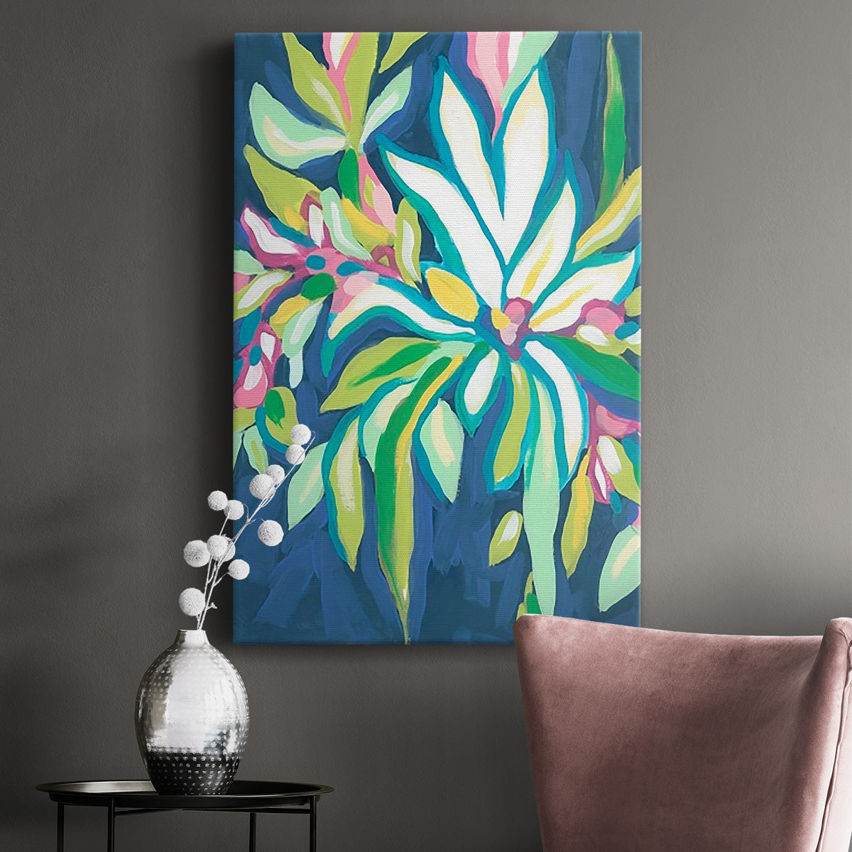 Blue Tropics IV Premium Gallery Wrapped Canvas - Ready to Hang