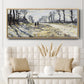 The Road, Effect of Snow at Sunset, 1869 - Floater Framed Canvas Print