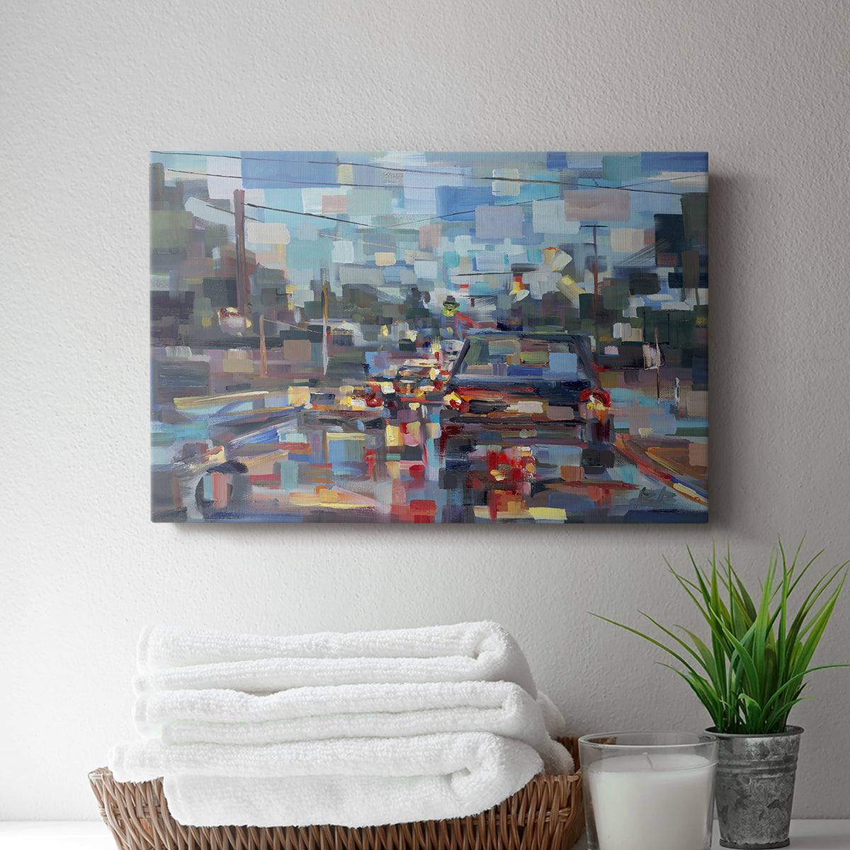Red Traffic - Canvas Art Print
