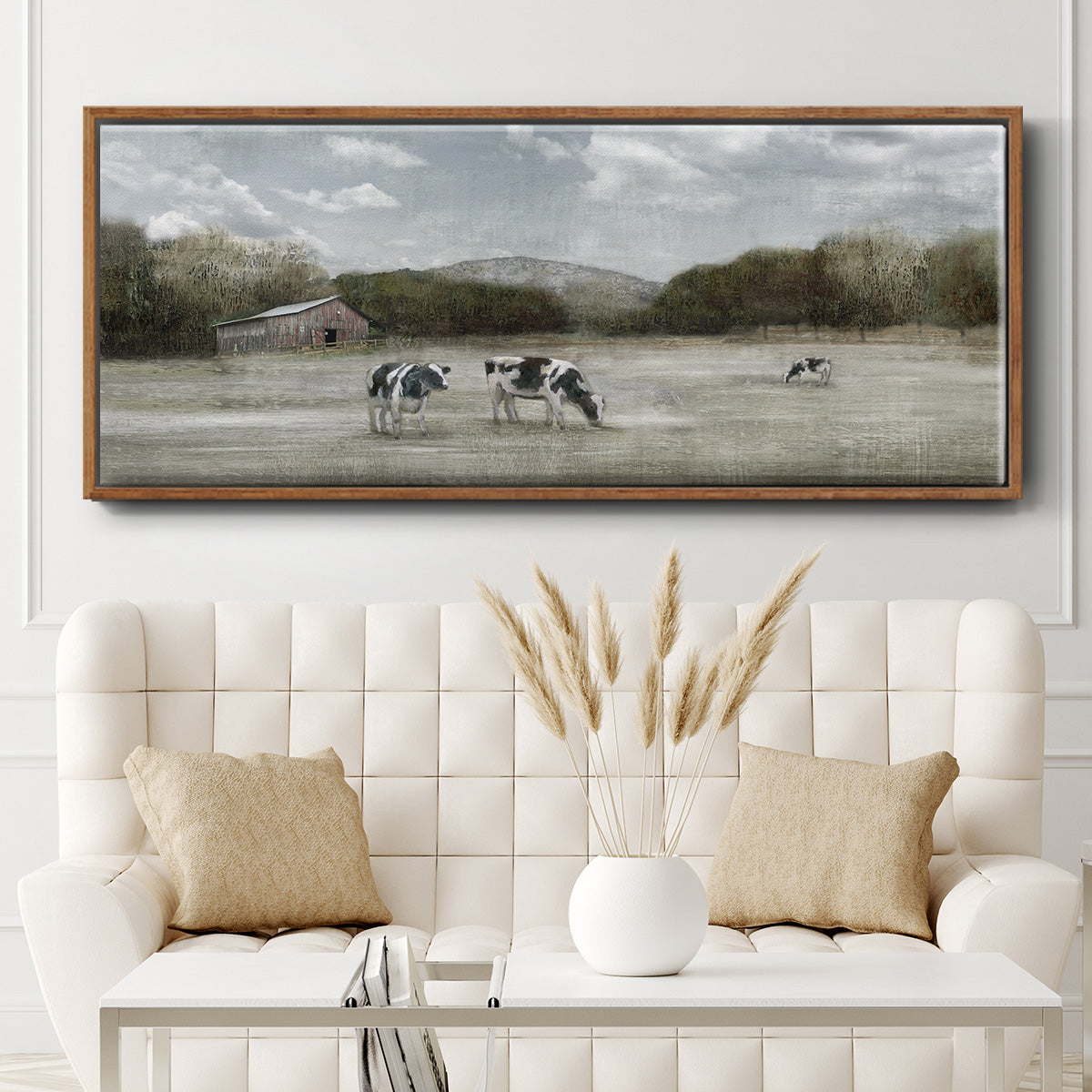 Country Satisfaction - Floater Framed Canvas Print