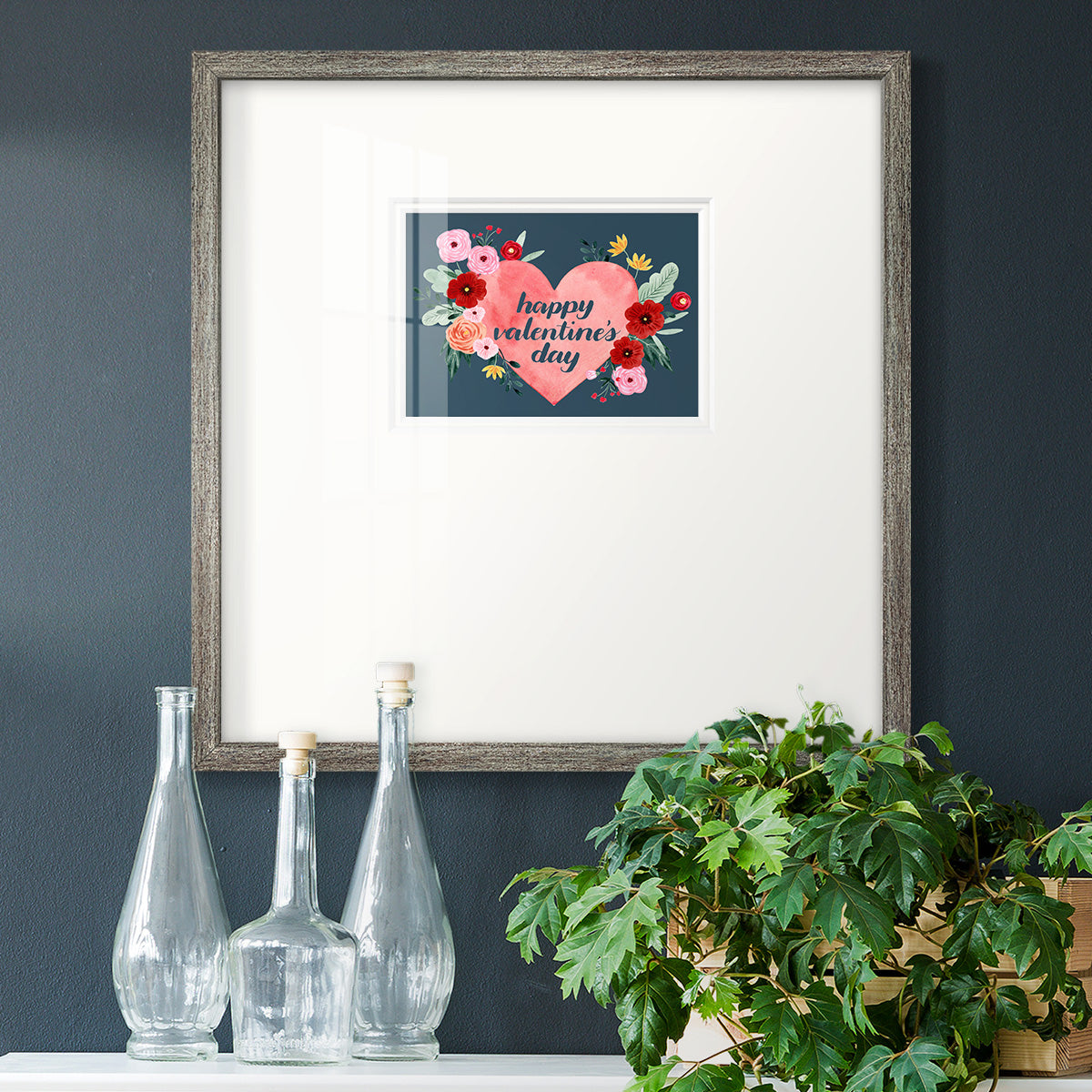 Sweet Hearts Collection A Premium Framed Print Double Matboard