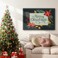 Bright Christmas Night  I - Framed Gallery Wrapped Canvas in Floating Frame