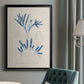 Blue Marine Algae I - Modern Framed Canvas Print