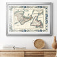 Bordered Map of Canada - Modern Framed Art Print
