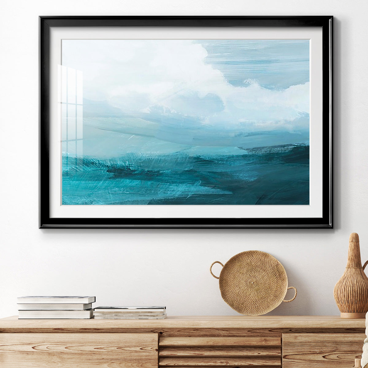 Azure Rising IV Premium Framed Print - Ready to Hang