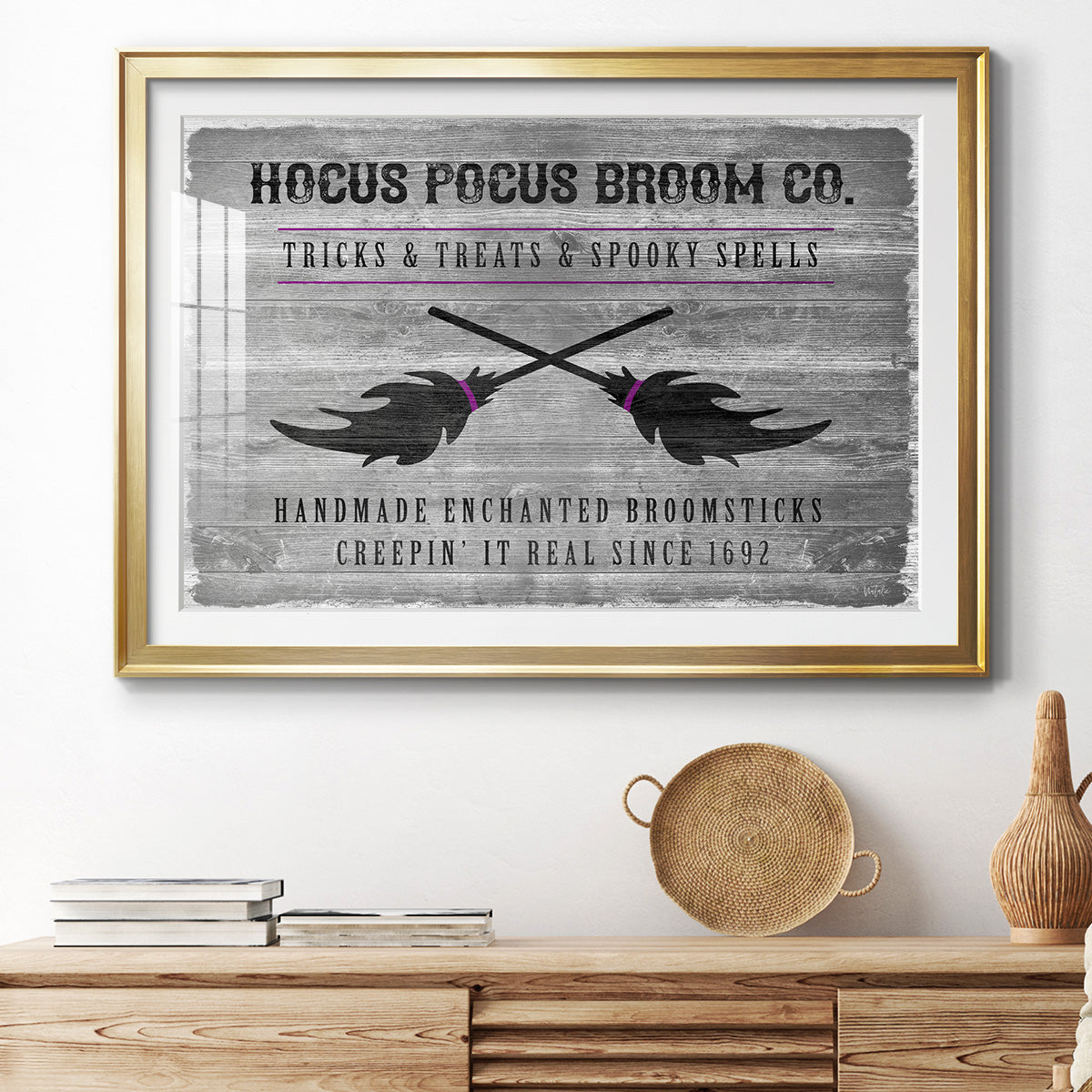 Hocus Pocus Broom Co. Premium Framed Print - Ready to Hang