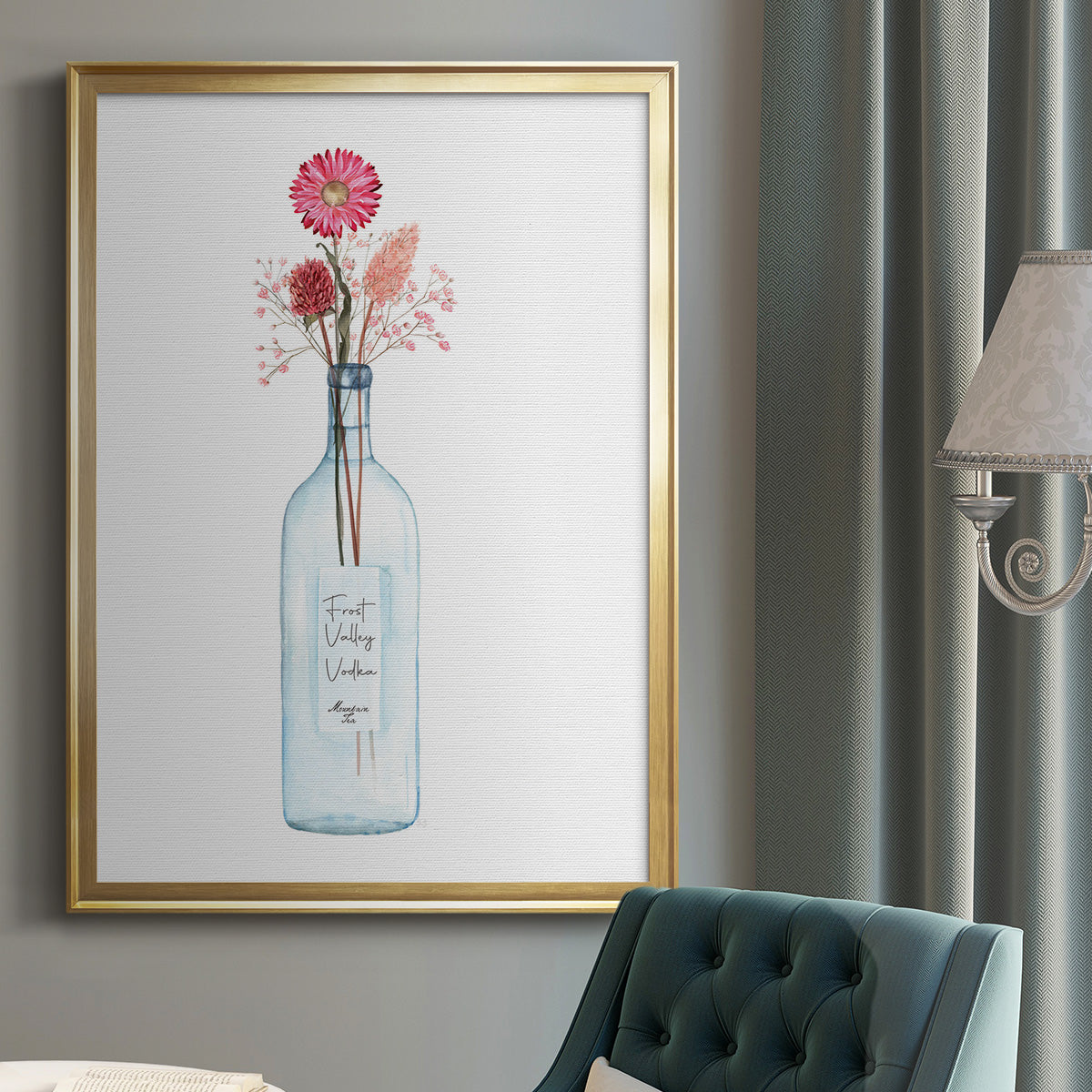 Frost Valley Vodka - Modern Framed Canvas Print