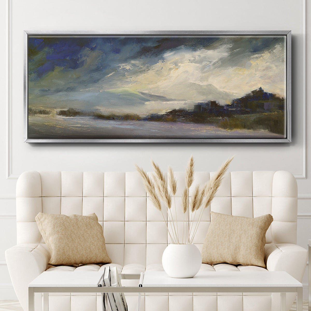 Seaside Sanctuary - Floater Framed Canvas Print