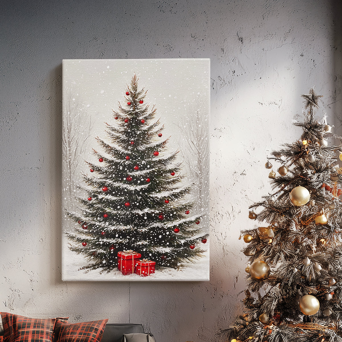 Dawn of Snowwhite Midwinter - Canvas Art Print