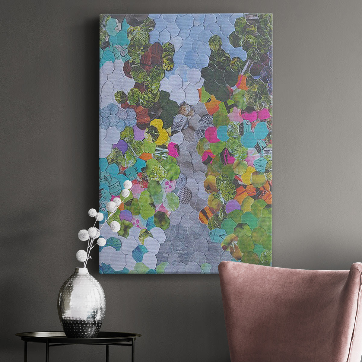 Magenta Garden - Canvas Art Print