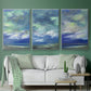 Island Dusk - Framed Premium Gallery Wrapped Canvas L Frame 3 Piece Set - Ready to Hang