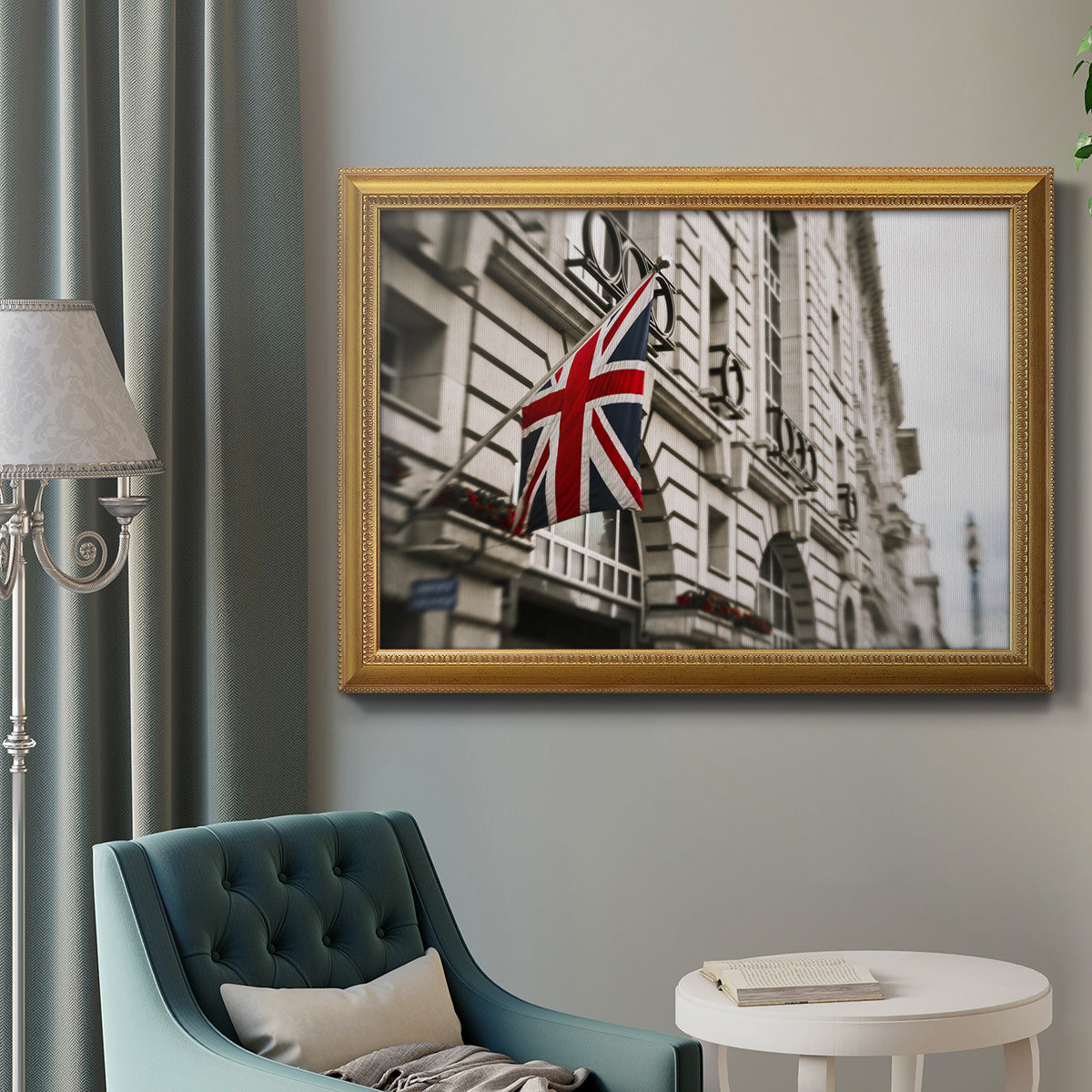 London Scene II Premium Framed Canvas- Ready to Hang