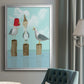 Silly Seagulls - Modern Framed Canvas Print