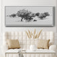 Treeline Sketch II - Floater Framed Canvas Print