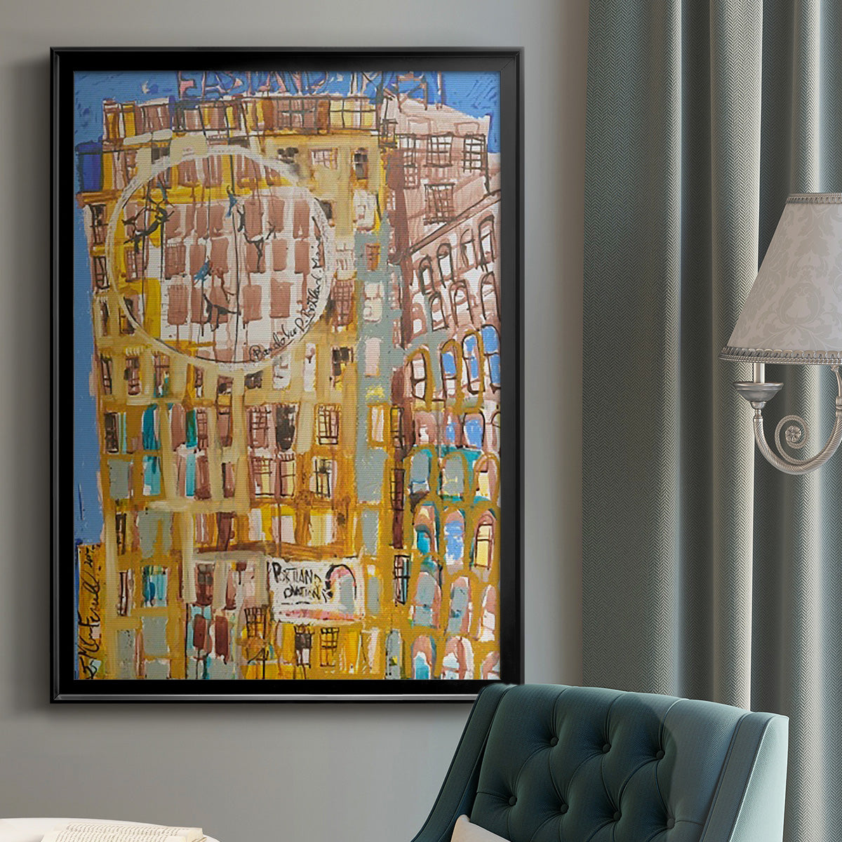 Bandaloo II - Modern Framed Canvas Print