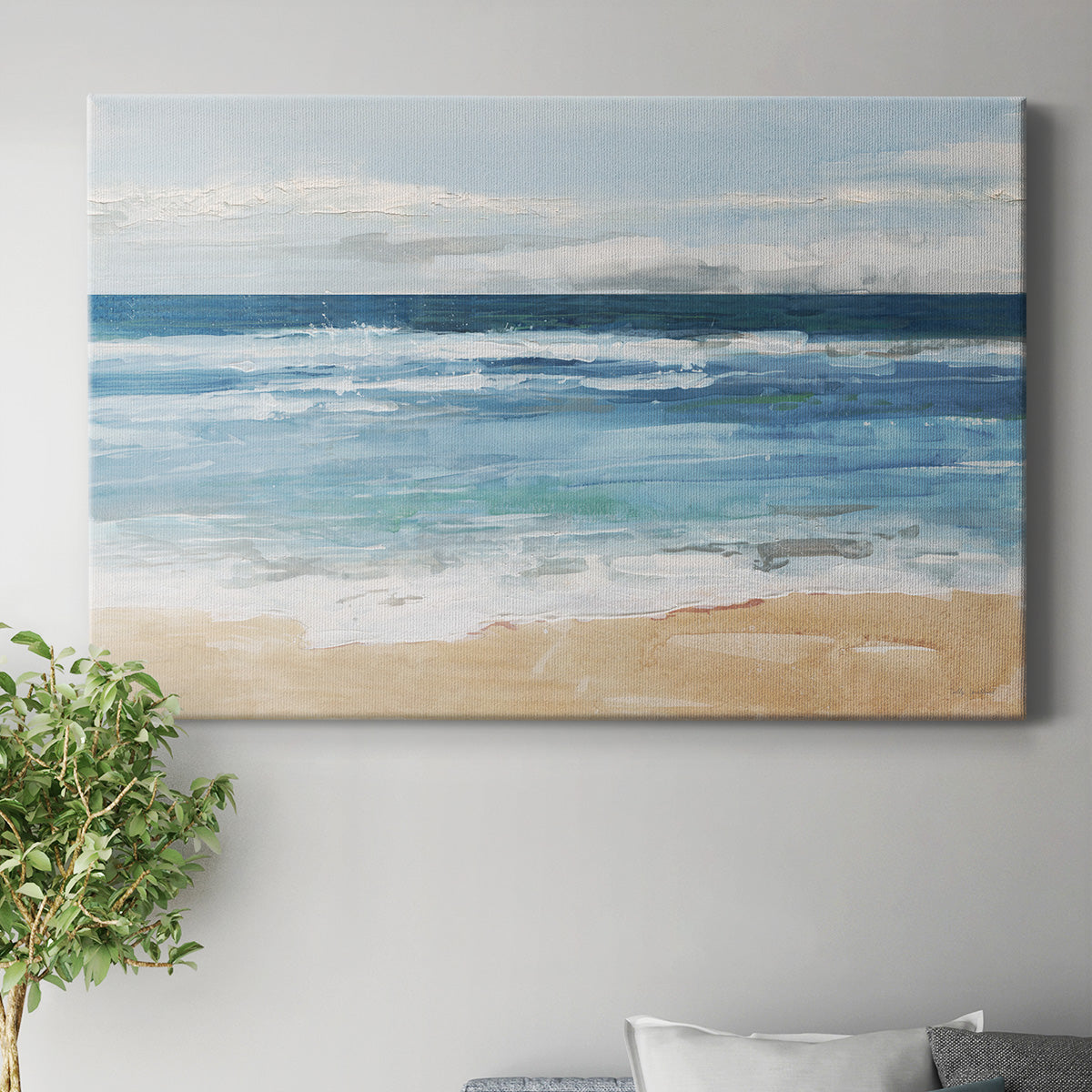 Ocean Waves II Premium Gallery Wrapped Canvas - Ready to Hang