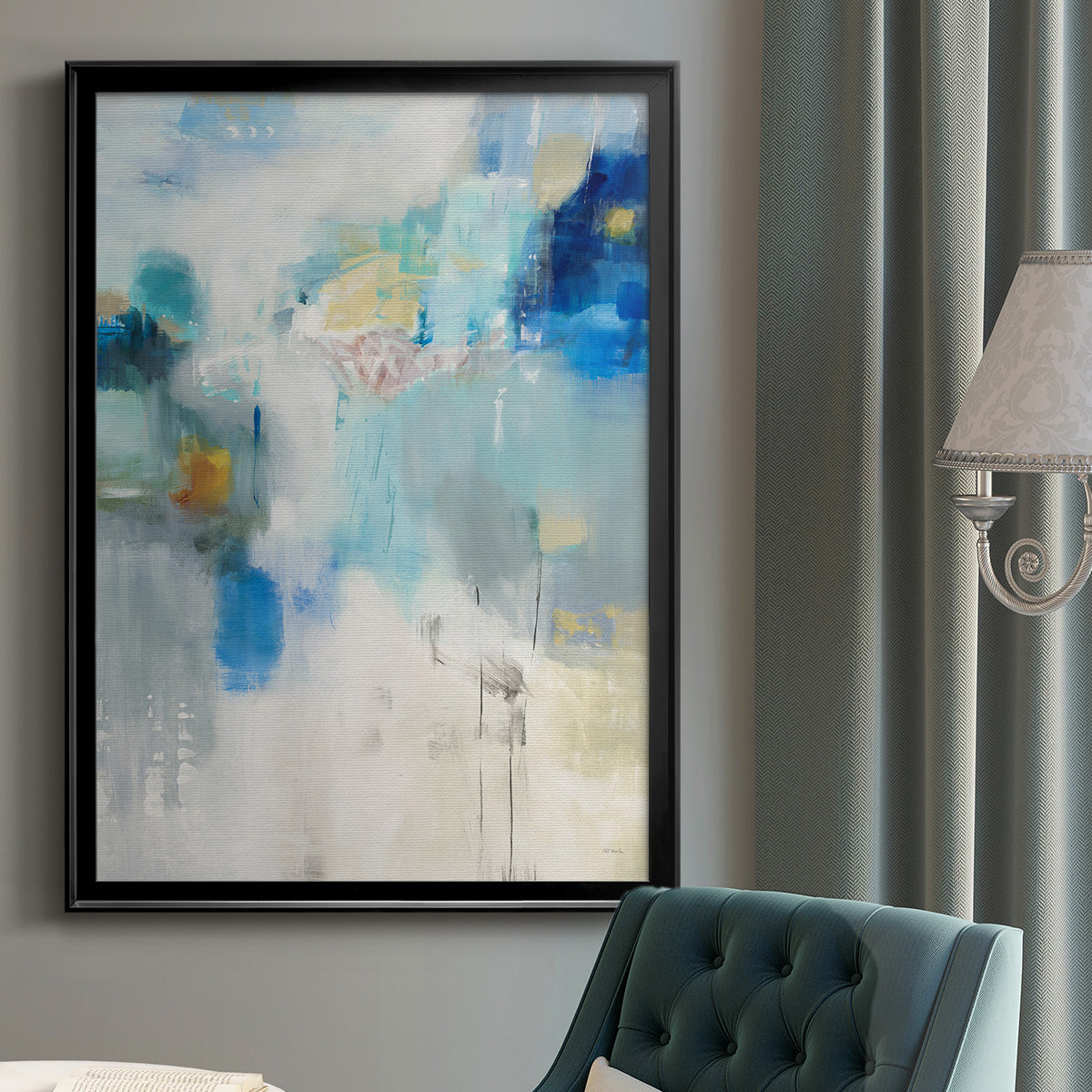 Celeste Motion I - Modern Framed Canvas Print