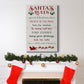 Santa's Rules - Gallery Wrapped Canvas