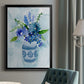 Blue Bouquet II - Modern Framed Canvas Print