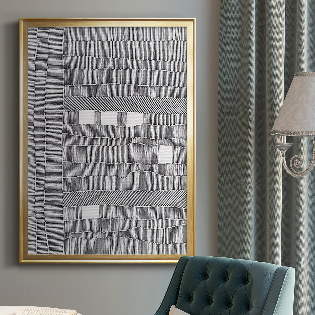 Tedious I - Modern Framed Canvas Print