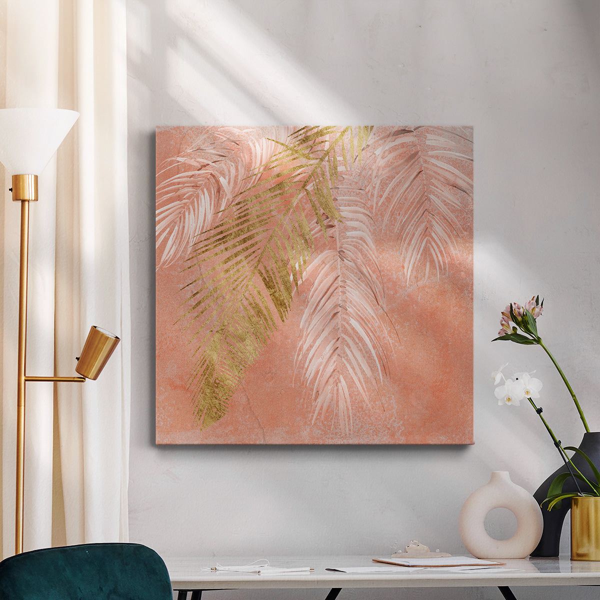 Golden Palms I - Canvas Art Print