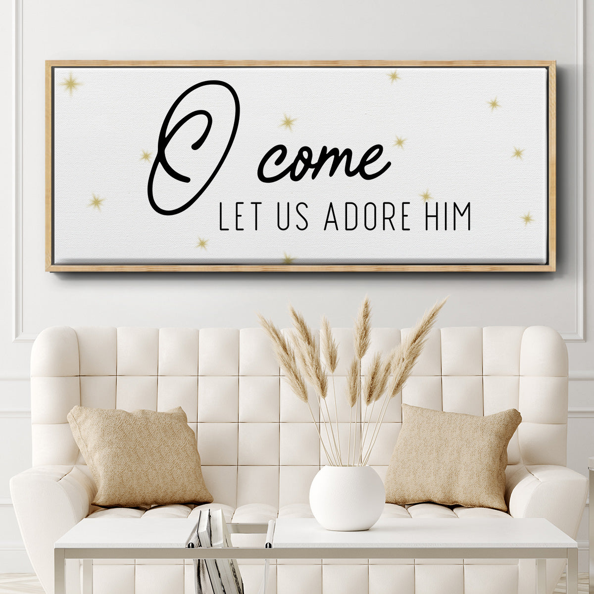 O Come - Floater Framed Canvas Print