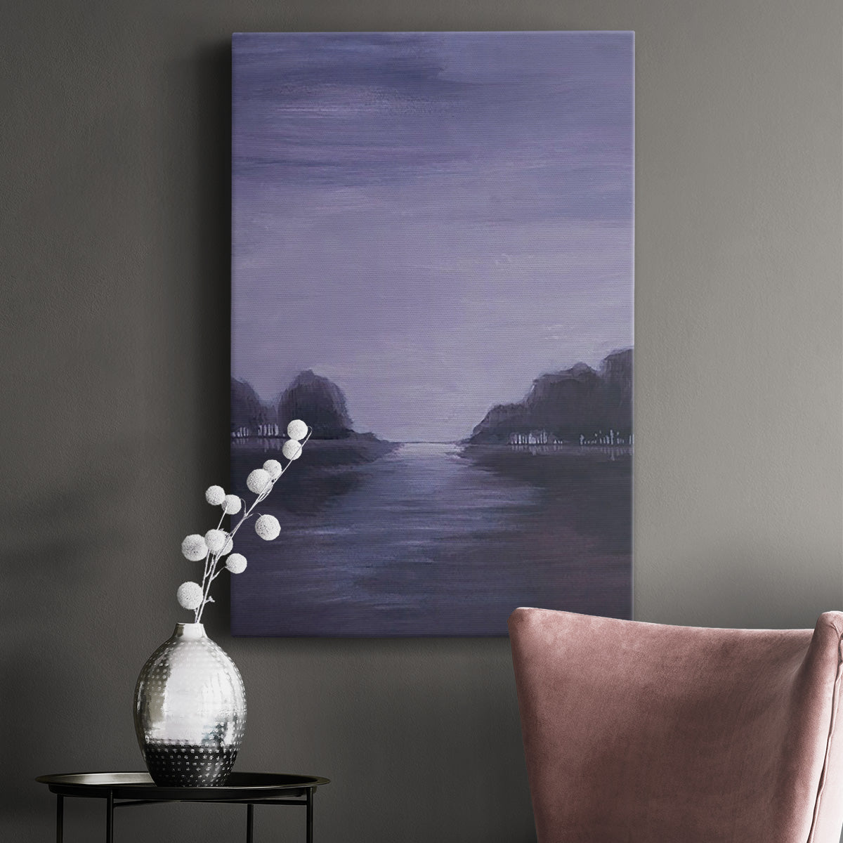 Amethyst Moonlight II Premium Gallery Wrapped Canvas - Ready to Hang