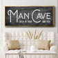 Man Cave - Floater Framed Canvas Print