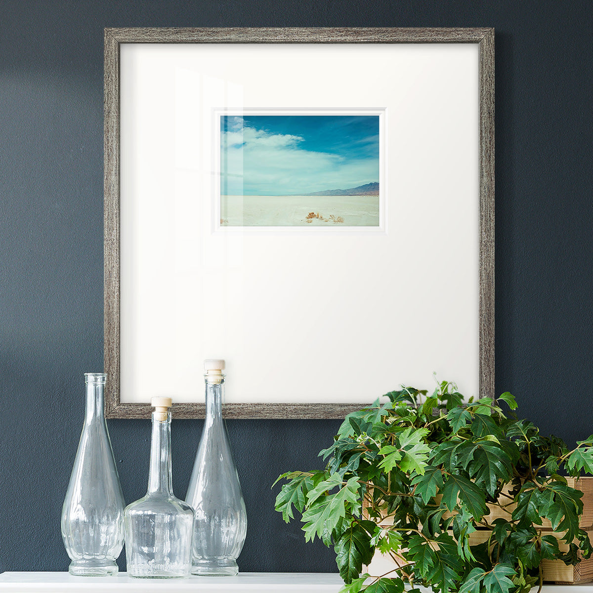 Salt Flat Walk I Premium Framed Print Double Matboard